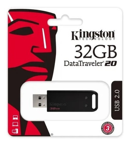 Pendrive 32gb Kingston Datatraveler 20 Dt20 Pen Drive 2.0