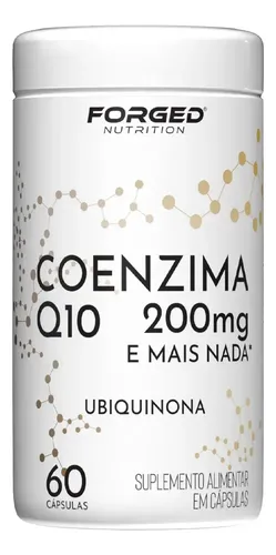 Coenzima Q10 200mg Pura Alta Concentração 60 Cápsulas - Forged Nu...
