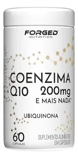Coenzima Q10 200mg Pura Alta Concentracao 60 Capsulas Forged Nutrition