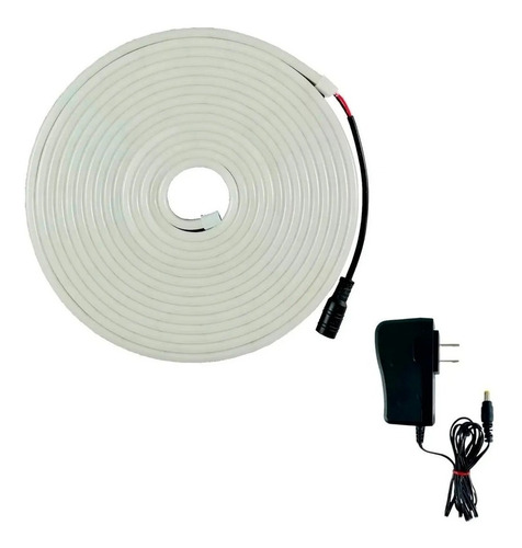 4 Pz Tira Neon 5m 12v Con Adaptador A Corriente Elige Color