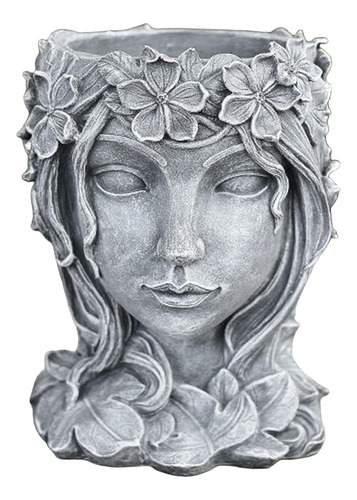 Escultura De Resina Para El Gris El 15,8x14,5x20cm Gris