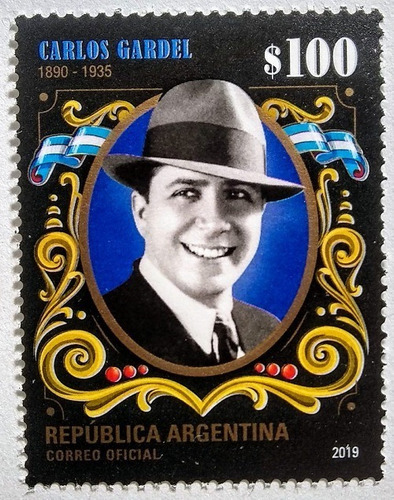 Estampilla Homenaje Carlos Gardel Nueva Mint + Entero Postal