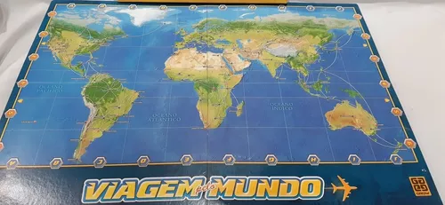 Antigo Jogo Viagem Pelo Mundo Grow Completo