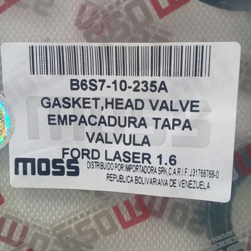 Empacadura Tapa Valvula Laser 1.6 Maz Allegro1.6 Tienda Chac