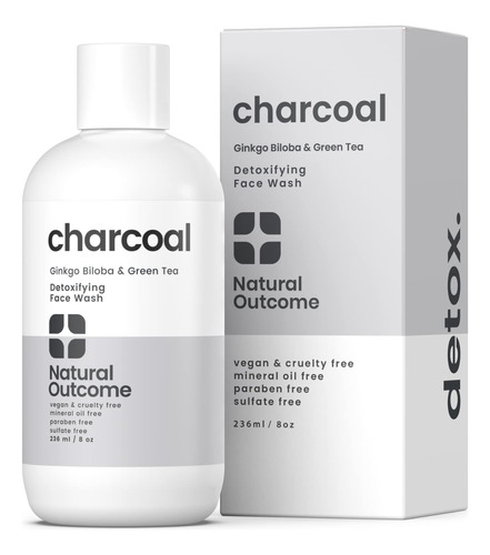 Natural Outcome Jabon Facial De Carbon, Limpiador Diario De 