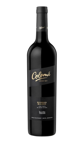 Vino Colome Reserva Malbec 2004 X 750 Ml