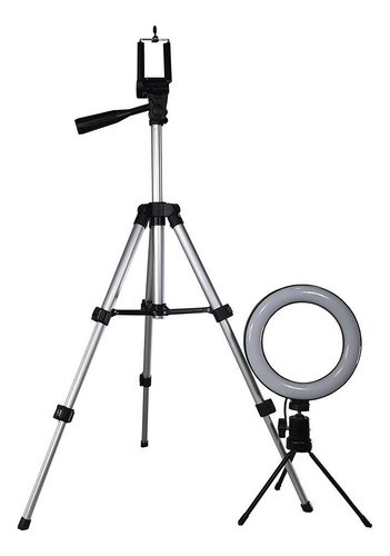 Kit Youtuber Ring Light 6 Polegadas 16cm + Tripé 1,10m