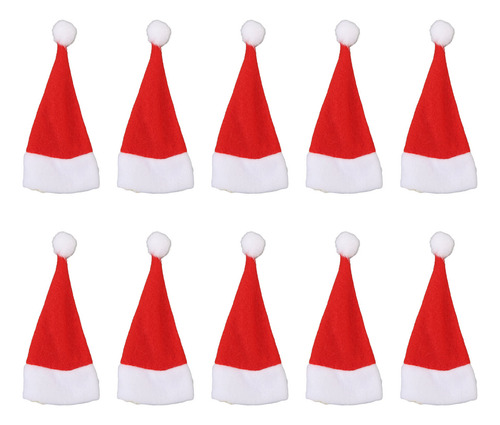 Minisombreros De Papá Noel, 30 Piezas, Adornos Navideños En