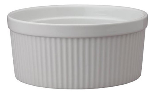 Kitchen Souffle, Porcelana Blanca Fina, 64 Onzas, 2 Cuartos 