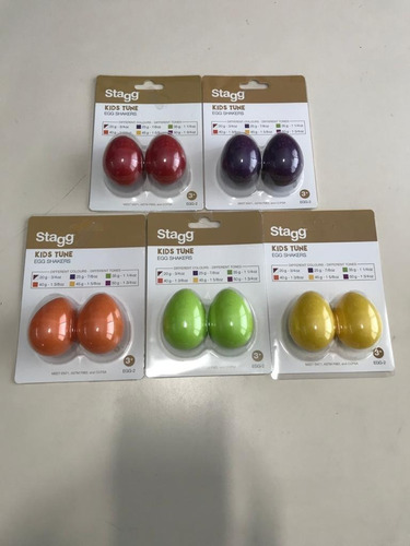 Huevos Ritmicos Stagg Par Shakers Varios Colores