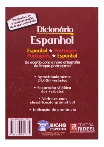 Dicionários de Espanhol: indicações