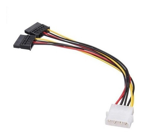 Cable Sata De Poder Alimentación En Y 4 Pin 2 Sata Febo