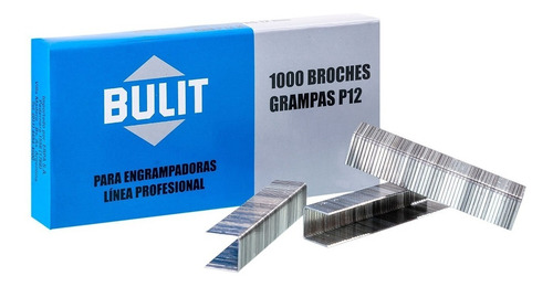 Imagen 4 de 6 de Broches - Grampas Bulit Profesional 12mm Por 1.000 Unidades