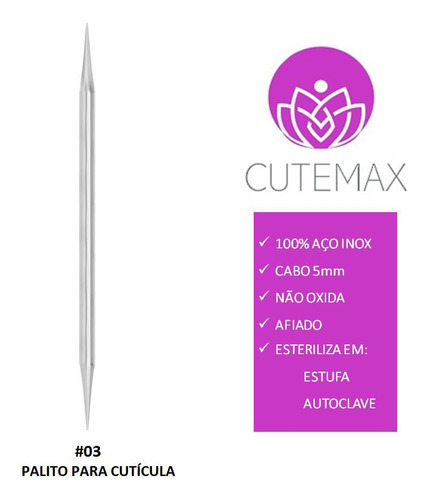 Kit 4 Alicates De Cutícula Mundial 777 4 Espátulas 4 Palitos