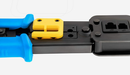 Crimpeadora Rj45 Con 50 Conector Cat6 Para Cable Cat6