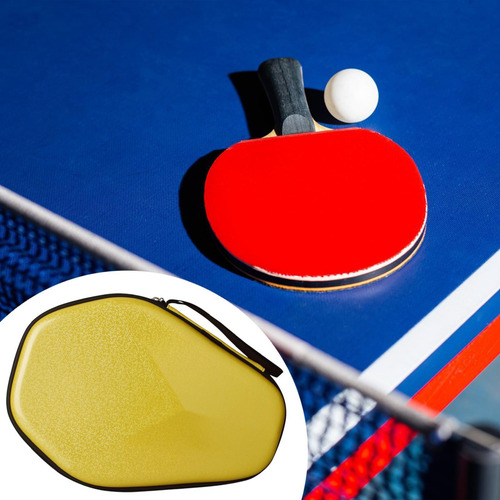 Cubierta De Raqueta De Tenis De Mesa, Bolsa De Amarillo