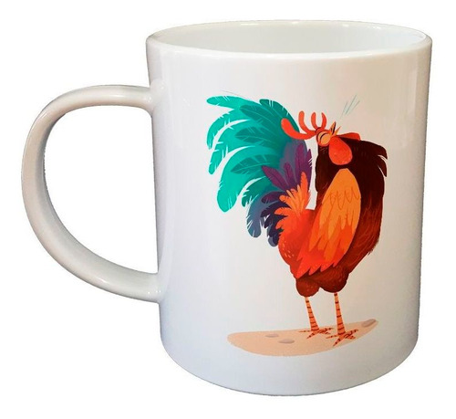 Taza De Plastico Gallo Caricatura Canto