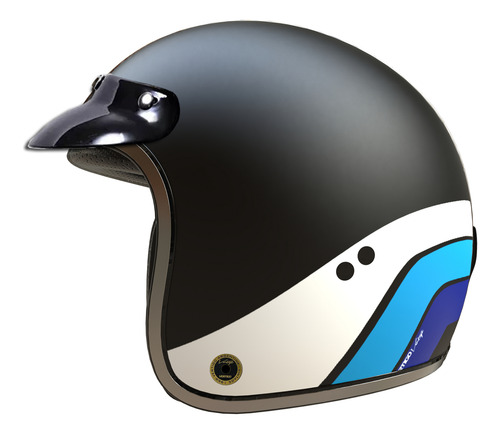 Casco Moto Abierto Vertigo Vintage Scooter. En Gravedad X