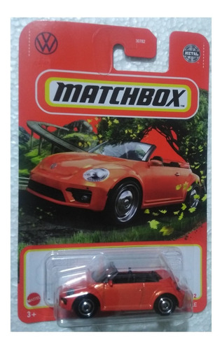 Matchbox 2019 Volkswagen Beetle Convertible Naranja Vw 2022