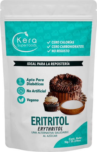 Eritritol, Erythritol, Endulzante Natural Keto - Kera 1kg