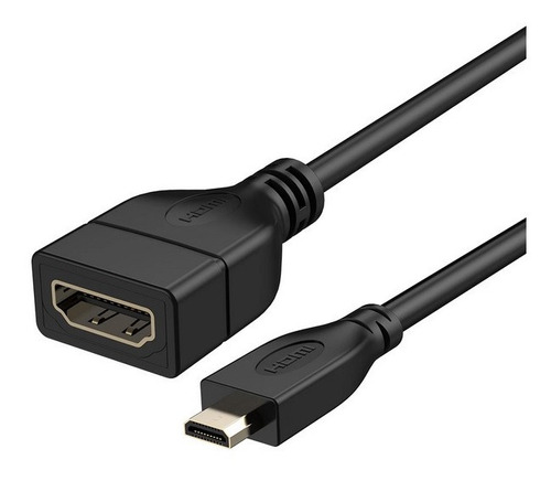 Adaptador Convertidor Micro Hdmi A Hdmi Hembra Cable Certify