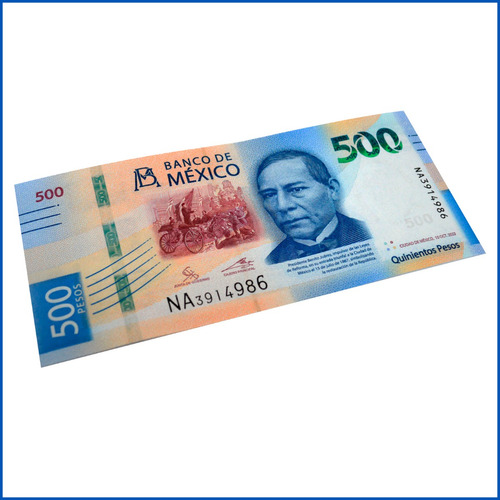 Billete De 500 Pesos Mexicanos Benito Juarez Serie Na3914986