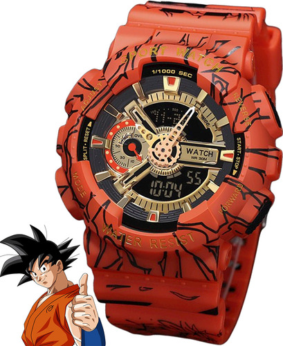 Reloj Deportivos Acuático Cronómetro Shock Skmei Dragon Ball