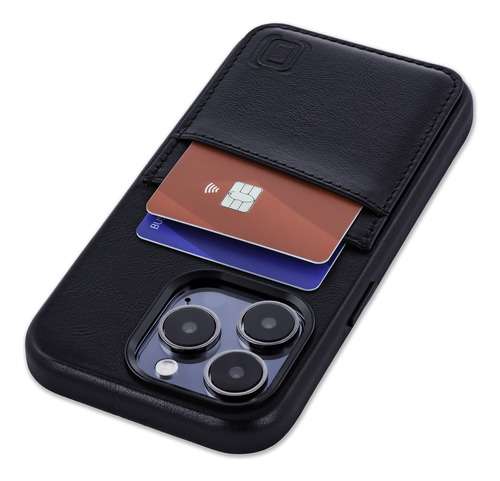 Tarjetero Dockem De Piel Auténtica Para iPhone 15 Pro, Color