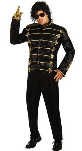 Disfraz Para Adulto Chaqueta Militar Negra Michael Jackson