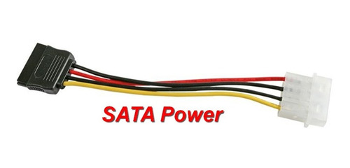 Cable Sata Power Y Molex Macho Para Discos Ssd Y Hdd