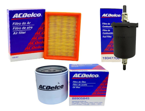 Combo 3 Filtros Aire Aceite Nafta Chevrolet Celta 1.4 8v