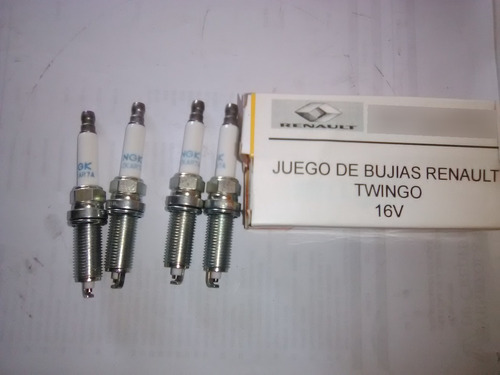 Juego De Bujias Renault Twingo 16 Valvula Ngk Originales