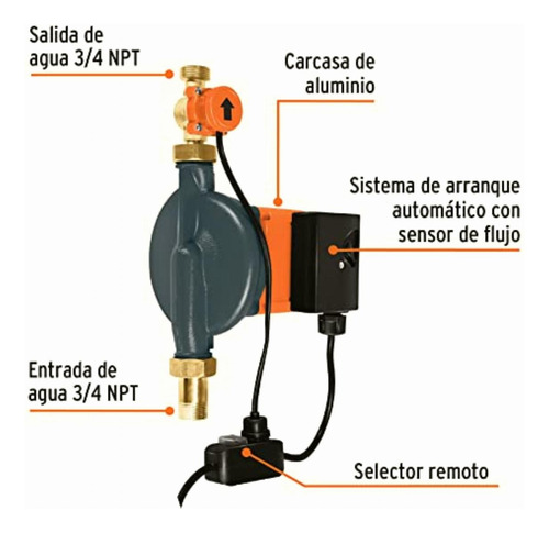 Truper Pre-1/3, Bomba Presurizadora, 1/3 Hp