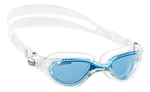 Goggles Cressi Flash Adultos Natacion !! Color Transparente/lente Azul