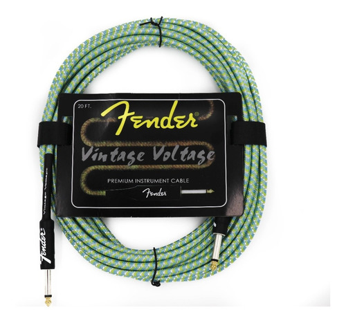 Cable 20' Fender Fc Vintage Voltage. (6m) Verde
