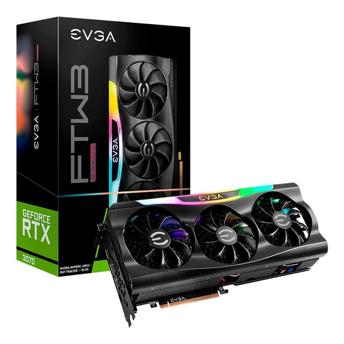 Placa De Video Evga Nvidia Geforce Rtx 3070 Ftw3 Ultra