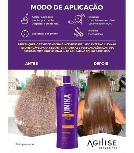 Imagem 5 de 7 de Progressiva Agilise Unika + Shampoo Open + Neutralizante
