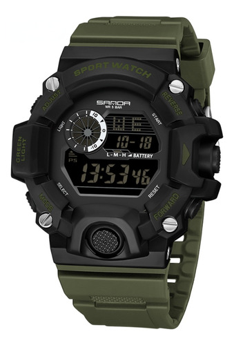Reloj Militar Electrónico Digital Led Multifuncional Sanda