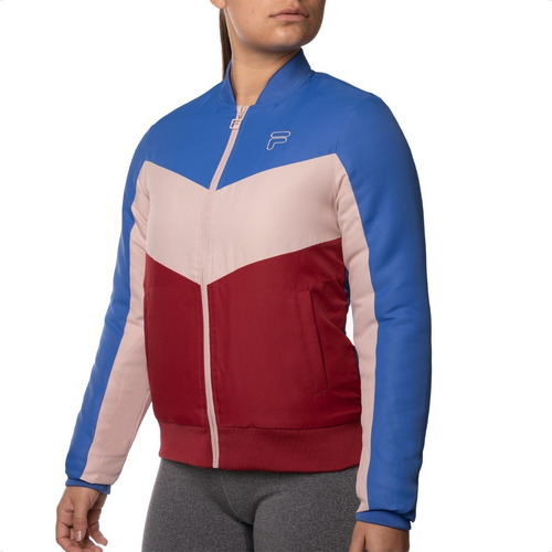 Imagen 3 de 4 de Campera Fila Bomber Block Mujer Moda