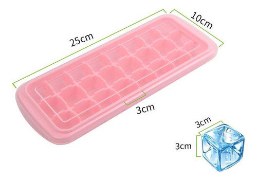 X Ice Tray Making Mini 24 Para Hacer En Casa Con Tapa, 64 Un