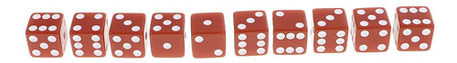 Set / 10pcs Six Sided D6 Digital D\\\\u0026d Rpg De Café