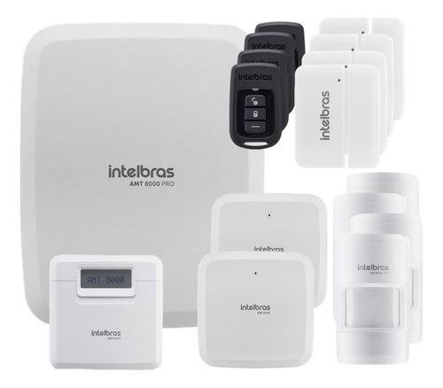 Alarme Intelbras Amt 8000 Pro Wifi Net 18 Sensor Teclado S F
