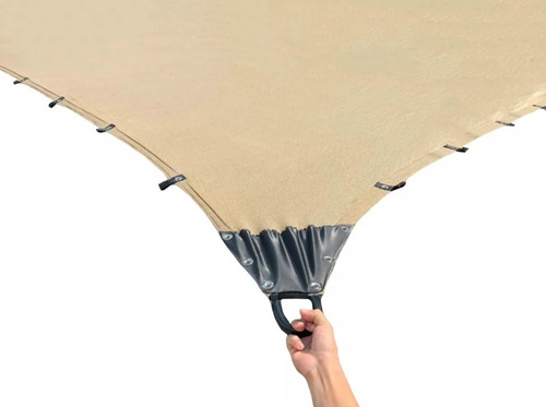 Malla Sombra 10m X 14m Reforzada 90% Inmatmex