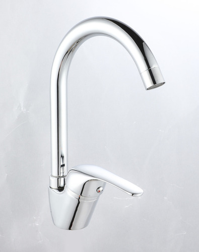 Griferia De Cocina Canilla Monocomando Baño Vont Vt003-gc Acabado Brillante Color Plateado