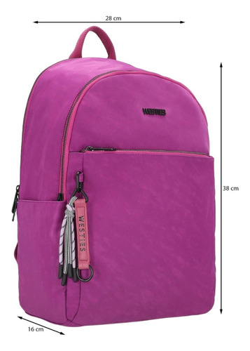 Mochila Para Mujer Westies Fiusha Hbgersendre3we Fiusha Liso