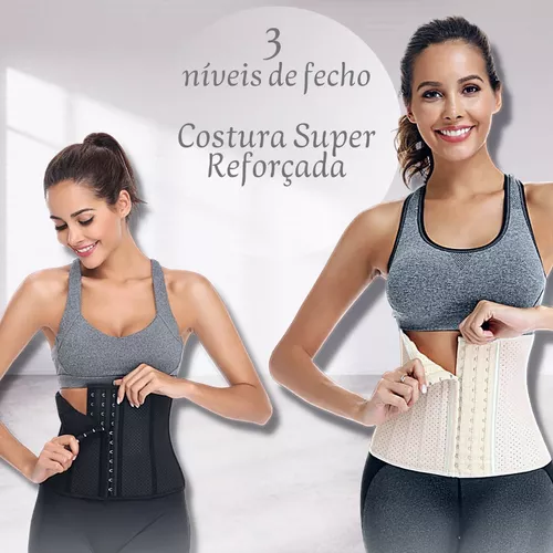 Cinta Modeladora Abdominal Feminina Afina Cintura Compresão