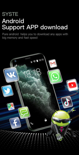 Super Mini Smartphone, Teléfono Móvil Android Soyes Xs11 Dua