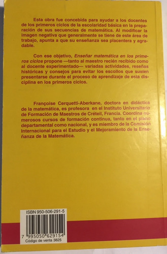 Libro Enseñar Matemática En Los Primeros Ciclos F. Cerquetti