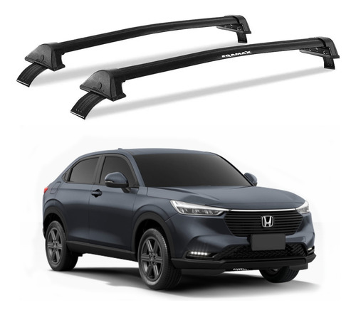 Rack Teto Eqmax New Wave Preto Honda New Hr-v Hrv 2022 2023