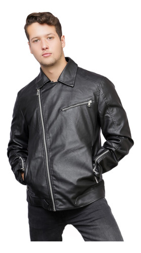 Chaqueta Ecocuero Chf98 Negro